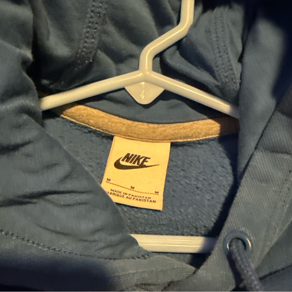 Nike Blue Hoodie with Drawstring - Picture 3 of 4